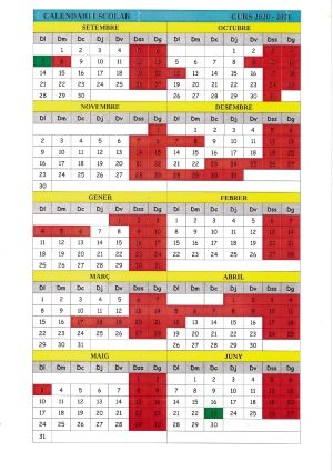 CALENDARI ESCOLAR