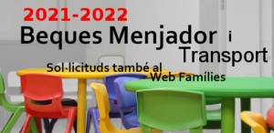 Ajudes de menjador i transport per al curs 2021-22