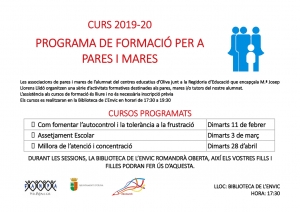 Programa de formació per a les famílies